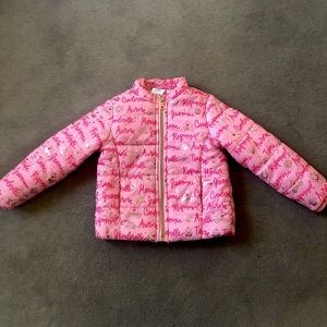 Disney Pink Puffer Kid's Sz 4 Coat Jacket Princess